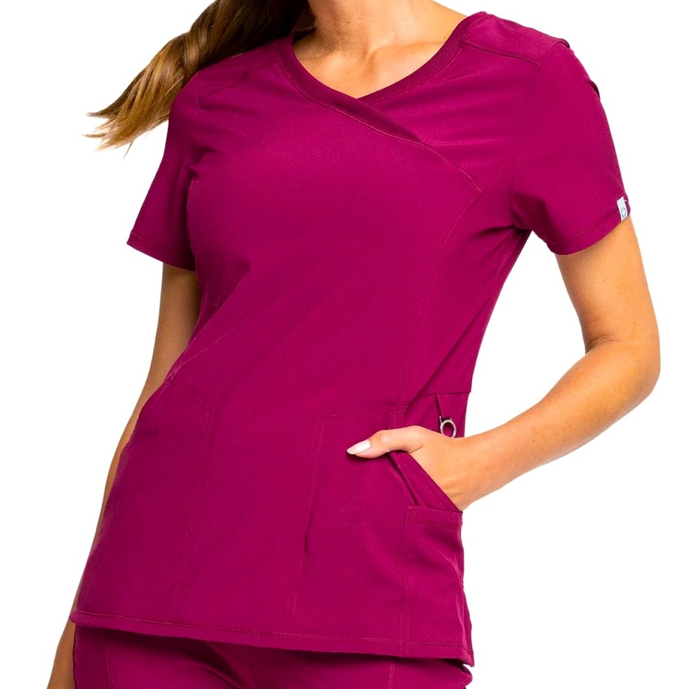 Infinity cherokee high waisted scrub set future fuschia